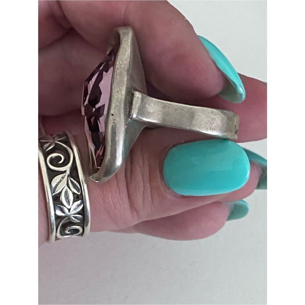 UNO de 50 Large Elements Crystal FLASH Statement Ring - Picture 3 of 4